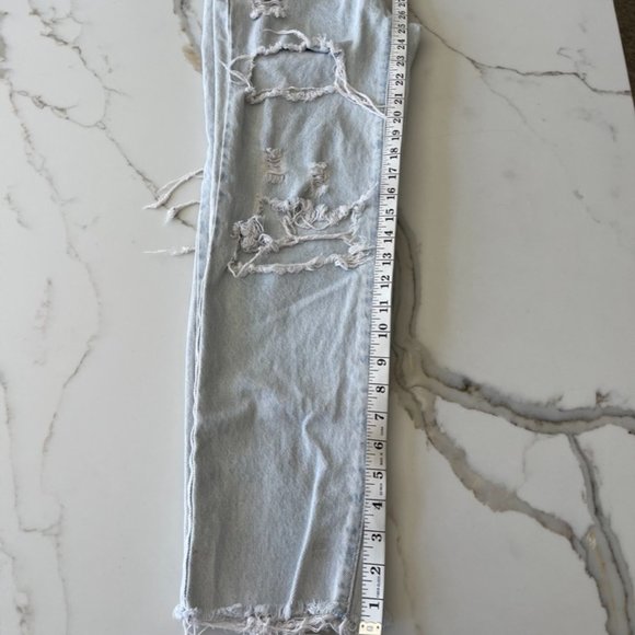 PacSun High Rise Straight Distressed Jeans Size 24 - Picture 8 of 10